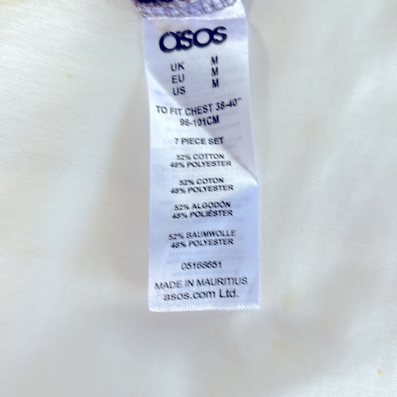 Pre-Owned  ASOS Men’s Long Sleeve Size M - Burgundy - Picture 10 of 13